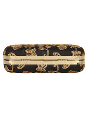 Tulle Sequines Embroidered Faux Silk Clutch