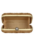 Tulle Sequines Embroidered Faux Silk Clutch