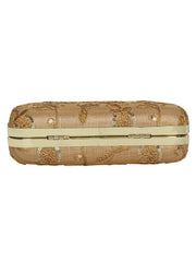 Tulle Sequines Embroidered Faux Silk Clutch