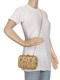 Tulle Sequines Embroidered Faux Silk Clutch