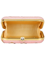 Web Sequines Embroidered Faux Silk Clutch