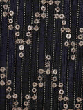 Web Textured Sequined Faux Silk Clutch