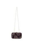 Tulle Embellished Embellished Faux Silk Clutch