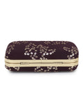 Tulle Embellished Embellished Faux Silk Clutch