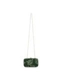 Tulle Embellished Embellished Faux Silk Clutch