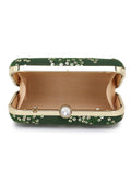 Tulle Embellished Embellished Faux Silk Clutch