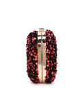 Quill Velvet Sequined Box Clutch