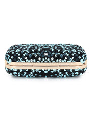 Quill Velvet Sequined Box Clutch