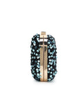 Quill Velvet Sequined Box Clutch