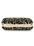 Quill Velvet Sequined Box Clutch