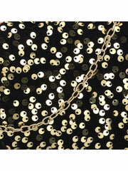 Quill Velvet Sequined Box Clutch