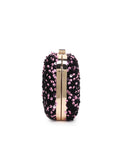 Quill Velvet Sequined Box Clutch