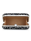 Quill Velvet Sequined Box Clutch