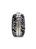 Quill Velvet Sequined Box Clutch