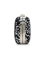 Quill Velvet Sequined Box Clutch