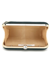 Gaud Floral Embellished Faux Silk Clutch