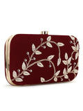 Gaud Embellished Velvet Clutch