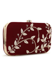 Gaud Embellished Velvet Clutch