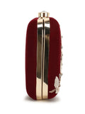 Gaud Embellished Velvet Clutch