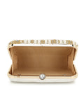 Adorn Embellished Faux Silk Clutch