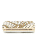 Adorn Embellished Faux Silk Clutch