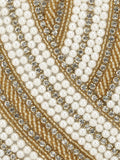 Adorn Embellished Faux Silk Clutch