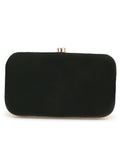 Adorn Floral Embellished Velvet Clutch