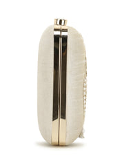 Vista Embellished Faux Silk Clutch