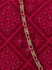 Hue Velvet Harlequin Embroidered Clutch