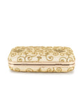 Hue Faux Silk Embroidered Clutch