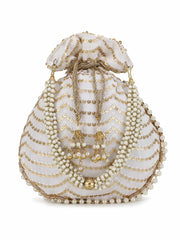 Dangle Sequined Georgette Potli