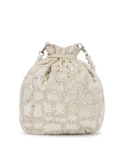 Dangle Embellished Velvet Potli