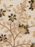 Gala Floral Embroidered Faux Silk Clutch