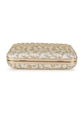 Hue Floral Embroidered Faux Silk Clutch