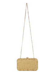 Hue Floral Embroidered Velvet Clutch