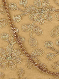 Hue Floral Embroidered Velvet Clutch