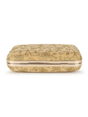 Hue Floral Embroidered Velvet Clutch