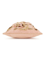 Dangle Floral Embellished Faux Silk Potli