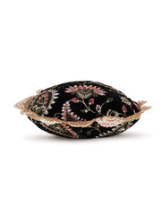 Dangle Floral Embroidered Velvet Potli