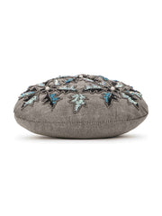 Dangle Floral Embellished Faux Silk Potli