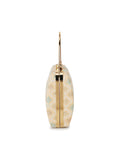 Hue Diamond Embroidered Faux Silk Clutch