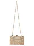 Ethnique Beaded and Embroidered Party Clutch