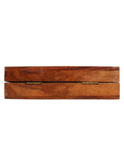 Timber Heart Sequins Wooden Party Clutch