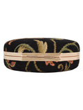 Loom Jacquard Fabric Round Clutch