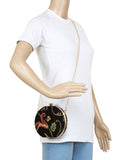 Loom Jacquard Fabric Round Clutch