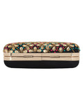 Vista Embroidered & Embelished Square Clutch