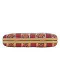 Loom Striped Jacquard Fabric Clutch