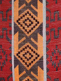 Loom Striped Jacquard Fabric Clutch