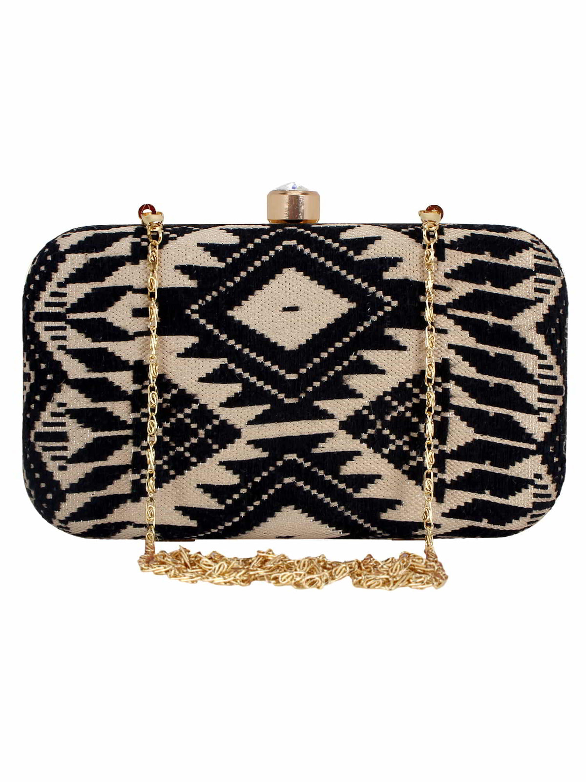 Loom Jacquard Fabric Clutch