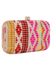 Loom Jacquard Fabric Clutch